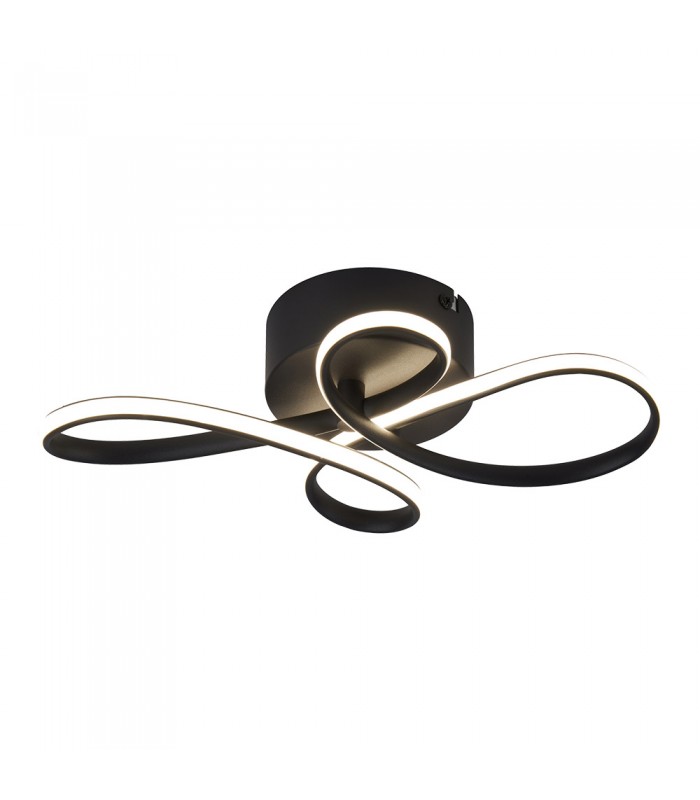 DECORATIVE LED LIGHTING FIXTURE LOOPA 270*180*H90MM 20W 4000K 1600Lm BLACK 2028050