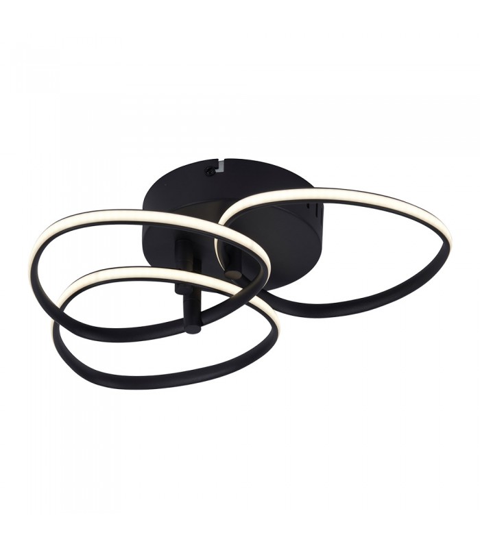 DECORATIVE LED LIGHTING FIXTURE ROXY 325*325*H95MM 20W 4000K 1900Lm BLACK 2028240