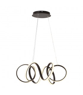 DECORATIVE LIGHTING FIXTURE FIOCCO D500xH1200 56W 3CCT-DIP (3000K/4000K/6500K) 6160Lm BLACK 2028290 VITO
