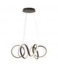 DECORATIVE LIGHTING FIXTURE FIOCCO D500xH1200 56W 3CCT-DIP (3000K/4000K/6500K) 6160Lm BLACK 2028290 VITO