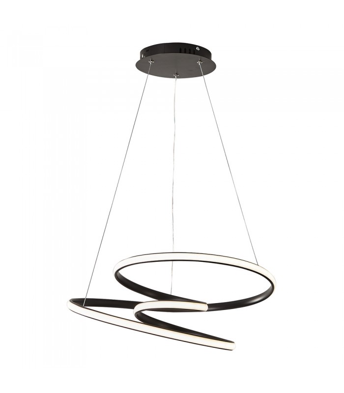 DECORATIVE LIGHTING FIXTURE TWIRL D500xH1200 45W 3CCT-DIP (3000K/4000K/6500K) 3150Lm BLACK 2028310 VITO