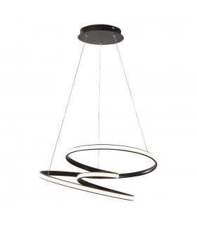 DECORATIVE LIGHTING FIXTURE TWIRL D500xH1200 45W 3CCT-DIP (3000K/4000K/6500K) 3150Lm BLACK 2028310 VITO