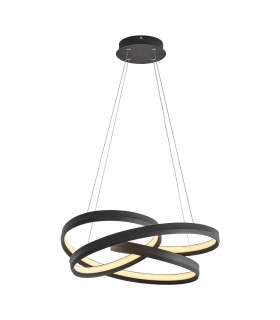 DECORATIVE LIGHTING FIXTURE AURELIA D500xH1000 45W 3CCT-DIP (3000K/4000K/6500K) 3150Lm BLACK 2028560 VITO