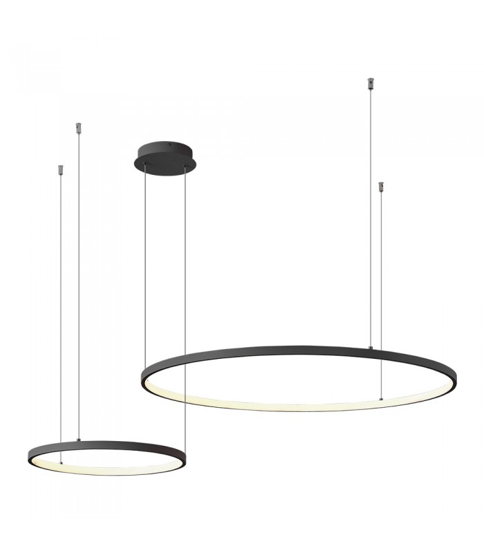 DECORATIVE LIGHTING FIXTURE CELESTIS D400+800xH1000 60W 3CCT-DIP (3000K/4000K/6500K) 4200Lm BLACK 2028600 VITO