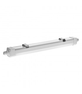 LED TRIPROOF LAMP PROOF 30-40-50W 3900Lm/5200Lm/6500Lm 3CCT(3000K/4200K/6500K) 1200x59x72MM IP65 WHITE LINKABLE SENSOR 3300230 V